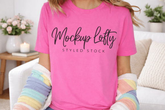 Bella Canvas 3001 Charity Pink Mockup: A Strategic Tool for Design Presentation