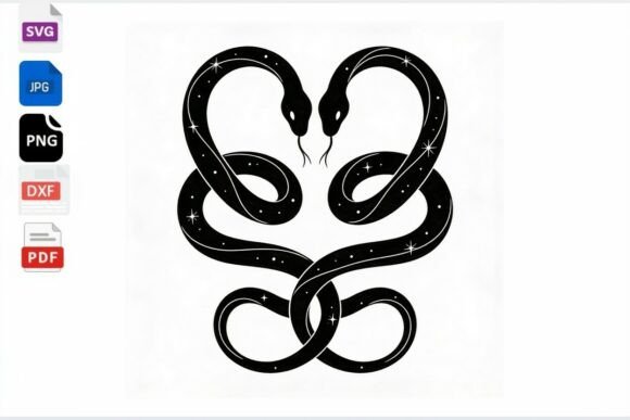 Celestial Snake Heart SVG Cut File: A Strategic Tool for Creative and Business Applications