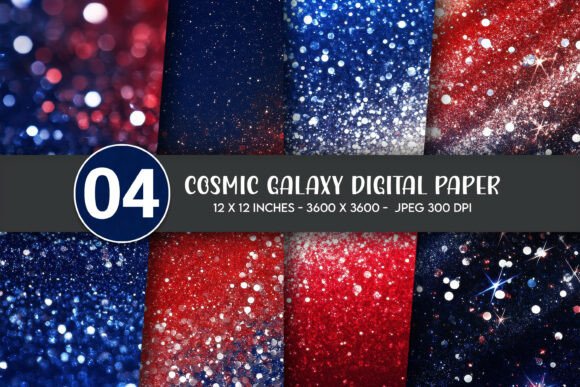 Cosmic Galaxy Digital Paper: A Versatile Design Asset for Creative Projects