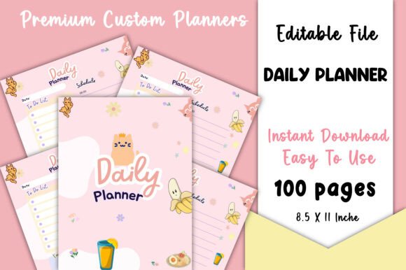Editable Daily Planner for Kids: A Flexible Tool for Parents and Educators