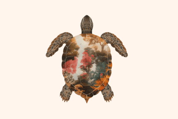 Elegant Turtle Ocean Nature Clipart: A Strategic Tool for Creative and Commercial Use