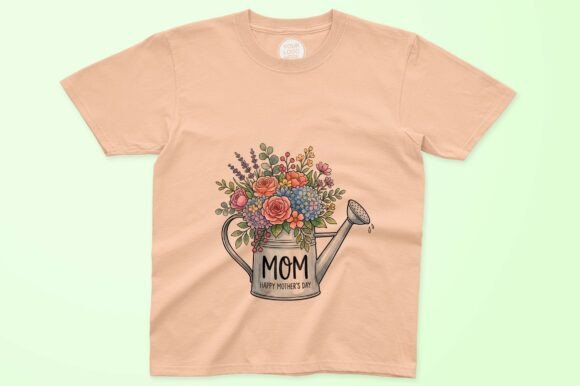 Enhancing Creative Projects with Mom Watering Can Flowers Clipart: A Digital Asset for Modern Designers