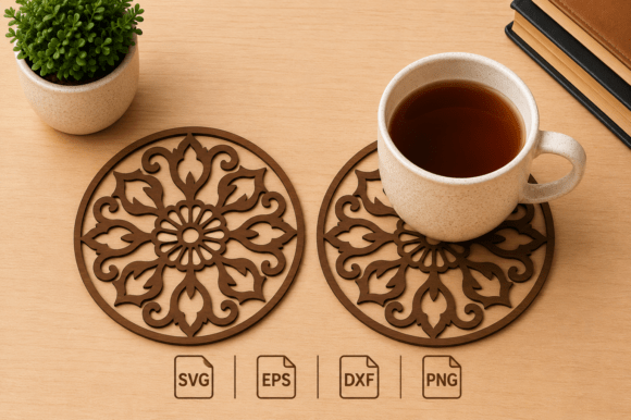 Geometric Coaster SVG Laser Cut File: A Versatile Tool for Creative and Practical Use