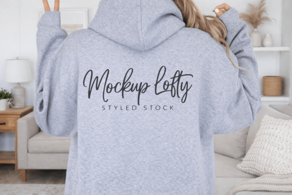 Gildan 18500 Sport Grey Hoodie Mockup