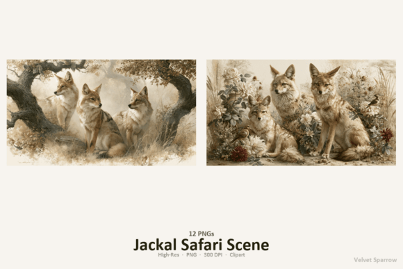 Jackal Safari Scene