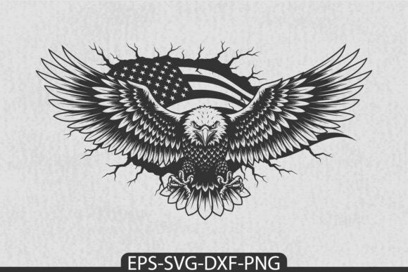 Patriotic USA Flag Wings 4th of July