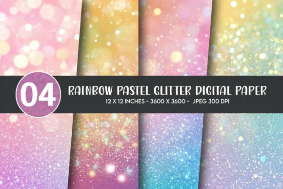 Rainbow Pastel Glitter Digital Paper: A Creative Revolution in Digital Design