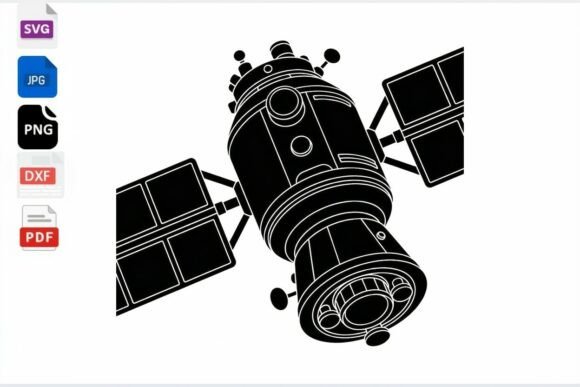 Space Satellite SVG Clipart: A Creative Tool for Designers and Crafters
