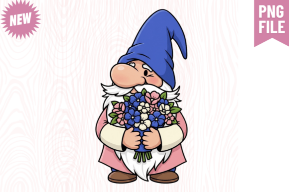 Spring Garden Gnome Clipart