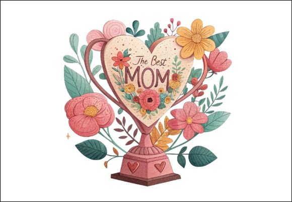 The Best Mom Mothers PNG: A Versatile Design for Creative Projects