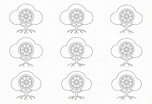 The Dharma Wheel Tree Outline SVG Clipart: A Versatile Tool for Modern Creatives and Entrepreneurs