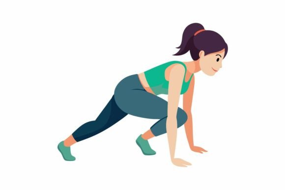 Woman Fitness Exercise Illustration: A Creative Tool for Modern Designers